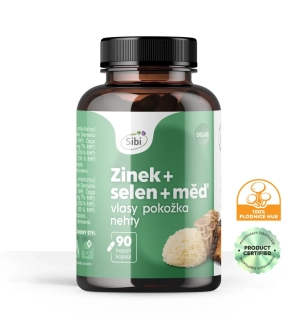 Zinek + Selen + Měd' Beauty Vitamínovo-houbový komplex 90 kps 500 mg